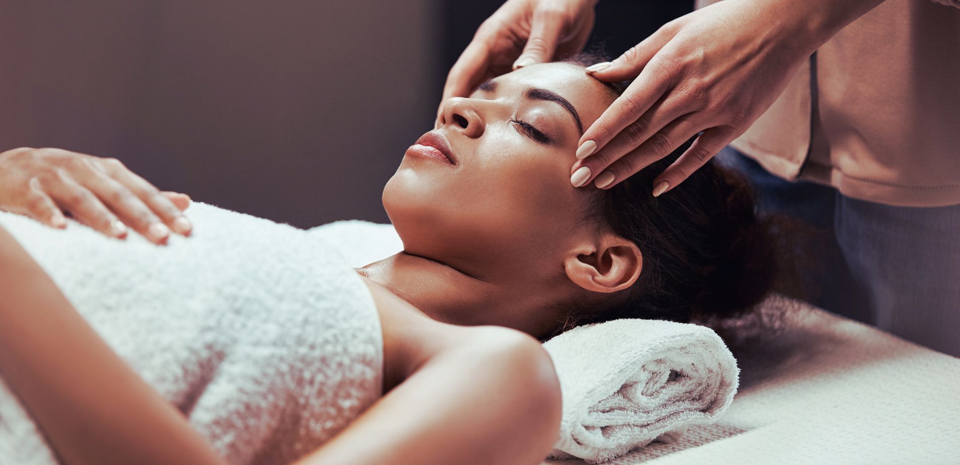 A woman undergoing treatment at BIyou Spa, Ikeja.